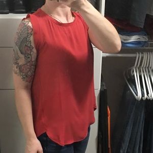 Pink Sleeveless Dress Tank